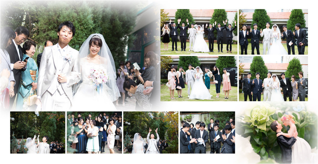 
最後にはハワイでの後撮り撮影も収めました。10頁目：結婚式アルバム