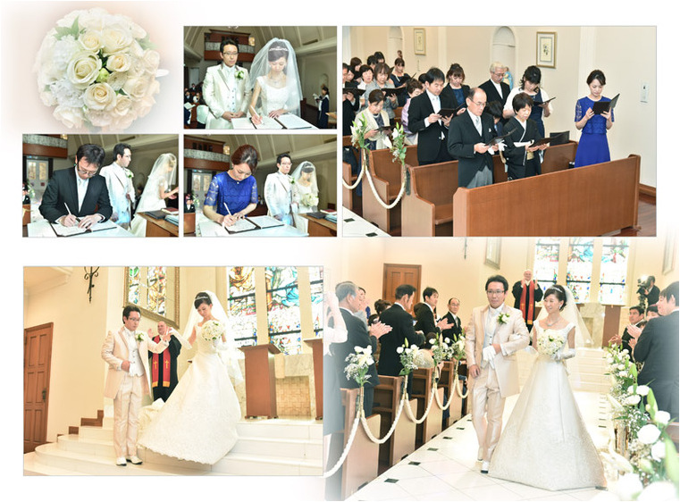 8頁目：結婚式アルバム