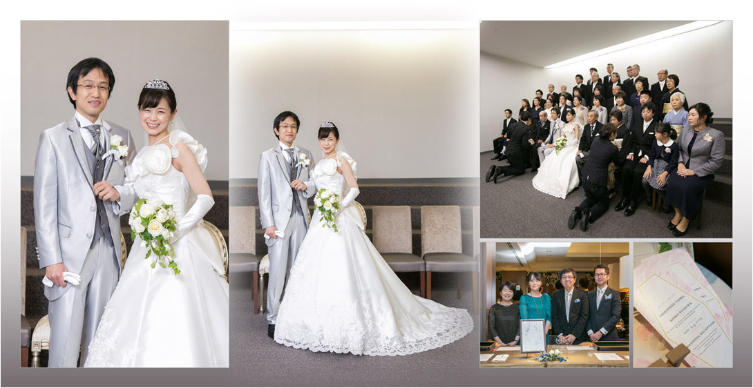 ご両親の嬉しそうな表情も幸せが感じられます。4頁目：結婚式アルバム