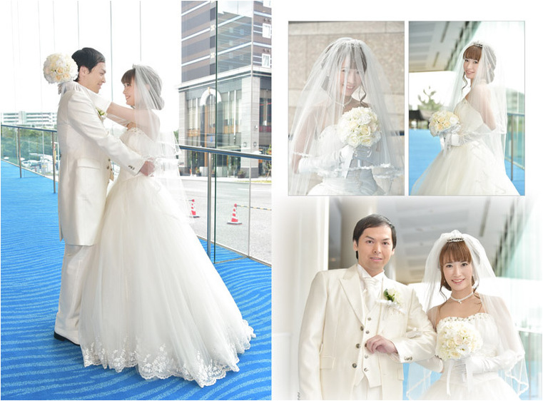 お子様と一緒に結婚式を挙げられました。3頁目：結婚式アルバム