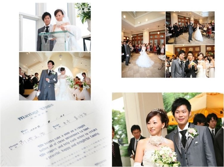 6頁目：結婚式アルバム