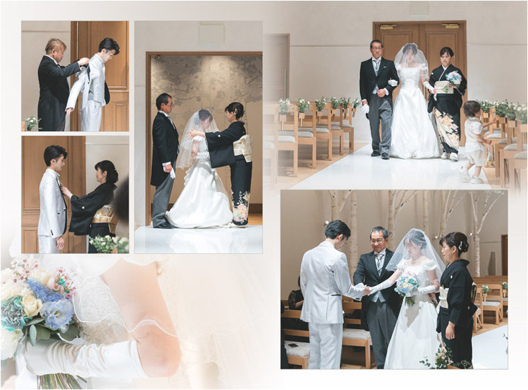 4頁目：結婚式アルバム