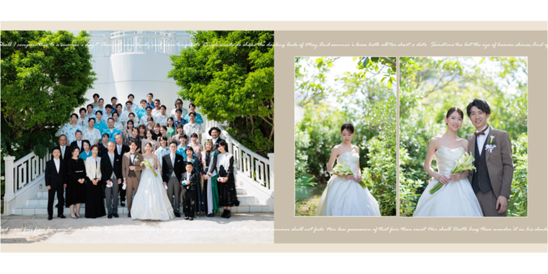 6頁目：結婚式アルバム