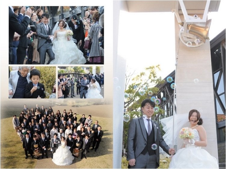 4頁目：結婚式アルバム