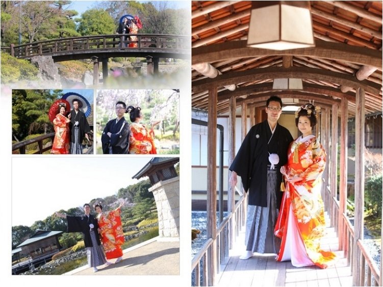 
結婚一周年を記念してアルバム作成のご依頼をいただきました。2頁目：結婚式アルバム