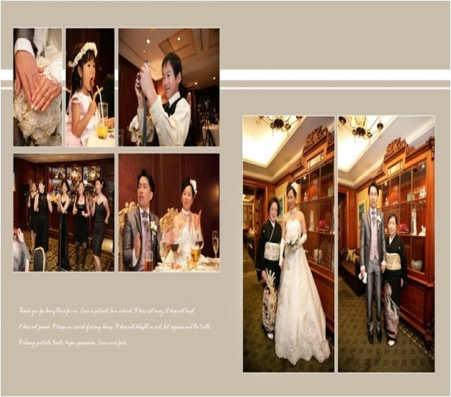 5頁目：結婚式アルバム