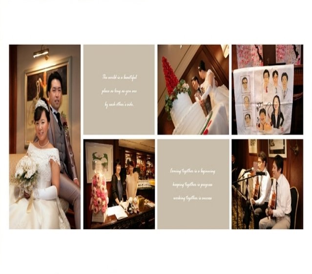 8頁目：結婚式アルバム