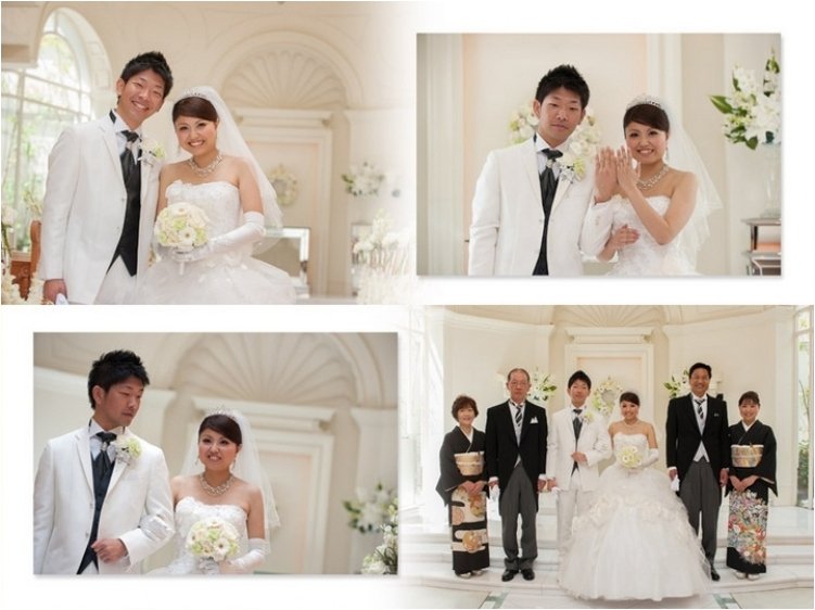 釣りがテーマのこちらの結婚式、ガーデンセレモニーでは新郎がタコを釣り上げました。6頁目：結婚式アルバム