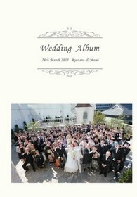 結婚式の列席者全員との集合写真を表紙に選ばれました