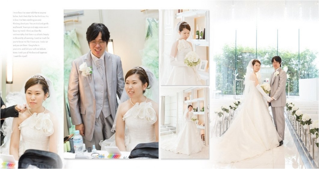 リングガールが運んできた真っ赤なボックスに目を奪われました。8頁目：結婚式アルバム