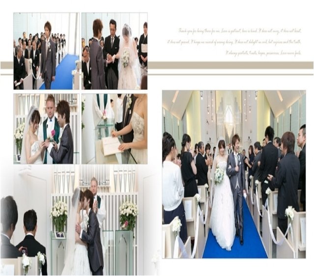 4頁目：結婚式アルバム
