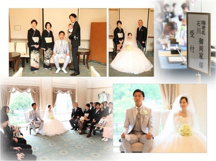 40頁ならではの贅沢な使い方ですね。3頁目：結婚式アルバム