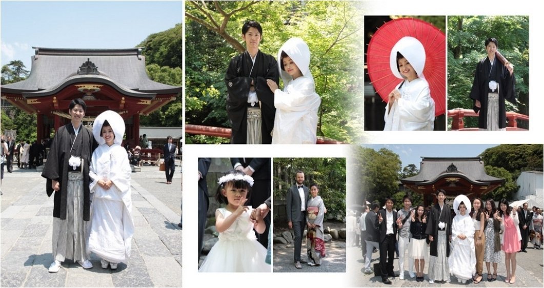 また、新婚旅行先のタイでのお写真はシックな中にも芸術的な美しい写真ばかりで思わず溜息がこぼれます。6頁目：結婚式アルバム