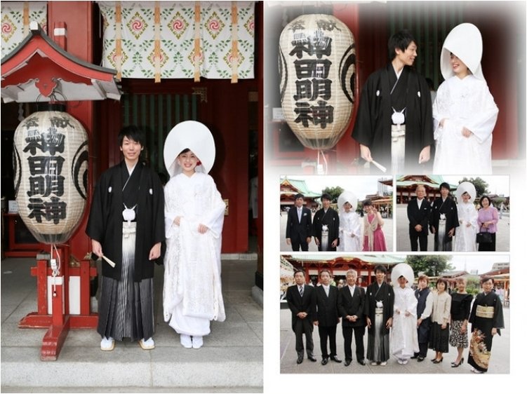 新郎新婦が署名をして神社に奉納し、神社内庭聖域に納められるそうです。7頁目：結婚式アルバム