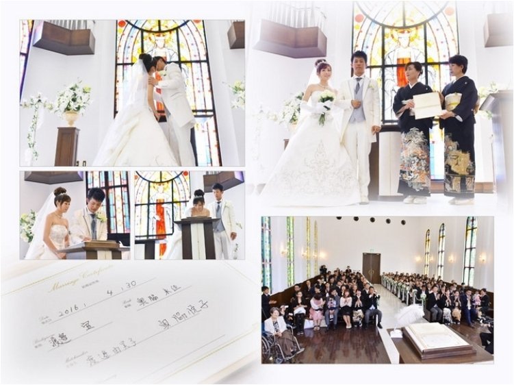 大変お似合いです。5頁目：結婚式アルバム